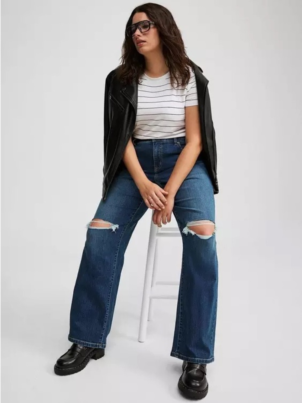Torrid Perfect Wide-Leg Mid-Rise Jean